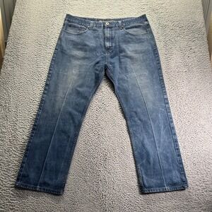 Knockout Jeans Mens 42x30 Blue Medium Wash Cotton Relaxed Fit Denim